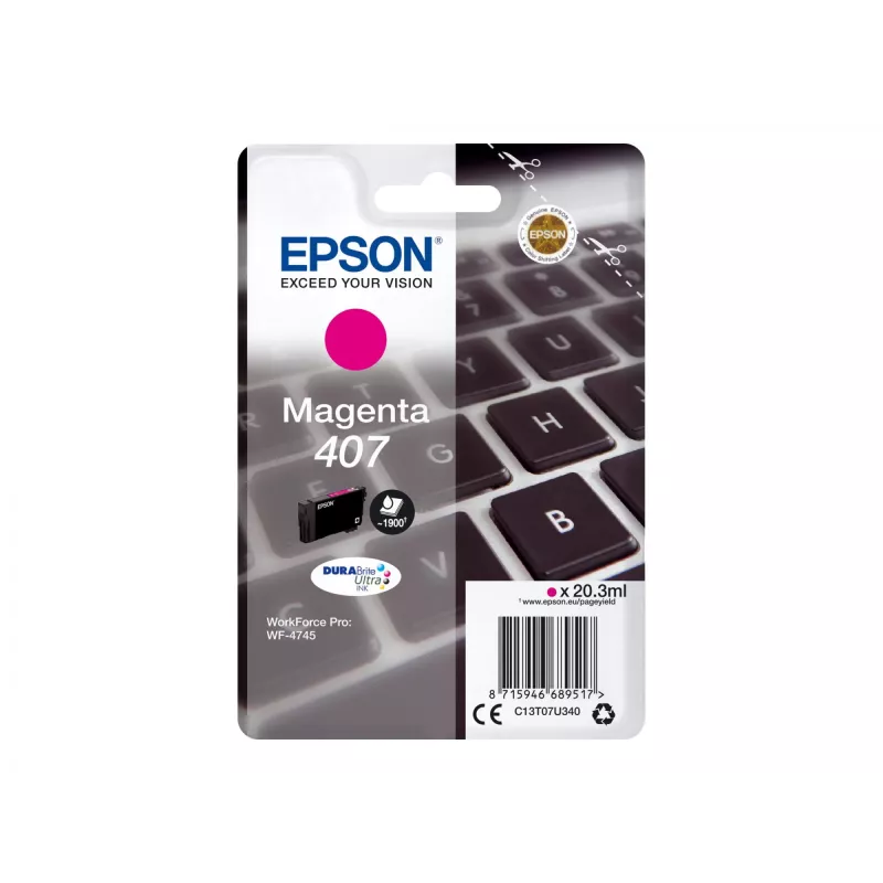 Ink Cartridge Epson C13T07U340 Magenta High (XL) Yield for WF-4745 Series
