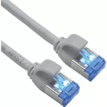 ROLINE S/FTP Patch Cable Cat.6A TPE PoE-tauglich verknotungsfrei Grey 0.5m - Network - CAT 6a