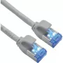 ROLINE S/FTP Patch Cable Cat.6A TPE PoE-tauglich verknotungsfrei Grey 0.5m - Network - CAT 6a