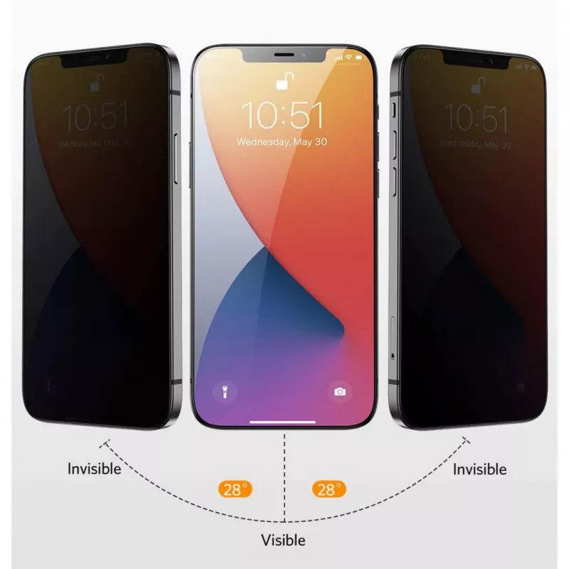 NEVOGLASS 3D PRIVACY, Protective Film transparent, iPhone 17 Air