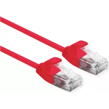 Networking Cable ROLINE 21.15.3910 Red 0.15m Cat6a U/UTP