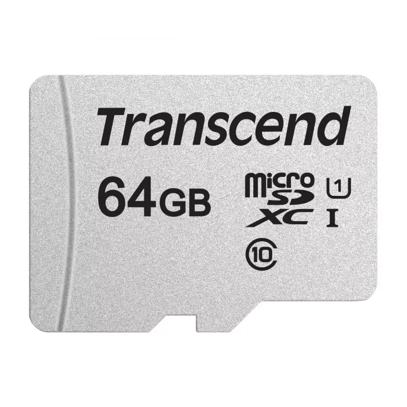 Flash Memory Transcend 64GB MicroSDXC SDHC 300S