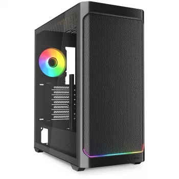 PC Case Sharkoon AK4W RGB Strip Midi Tower Black