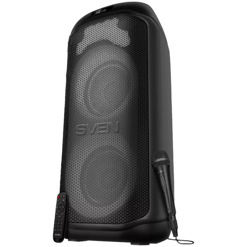 Speaker SVEN PS-1050, black (200W, TWS, Bluetooth, FM, USB, microSD, LED-display, 7200mAh)