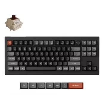 Mechanical keyboard Keychron V3 Ultra 8K — Wired & Bluetooth, QWERTY, RGB, Black