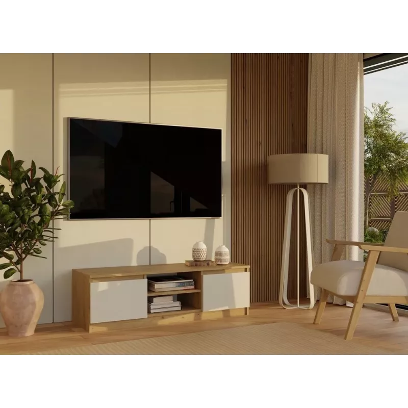 MALWA 120 TV cabinet, artisan oak/cashmere