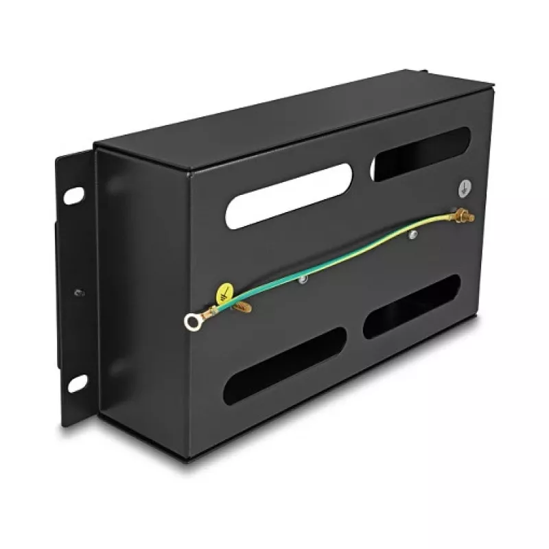 Rack accessory DELOCK 67320 — metal cover strip, black, 1 pc