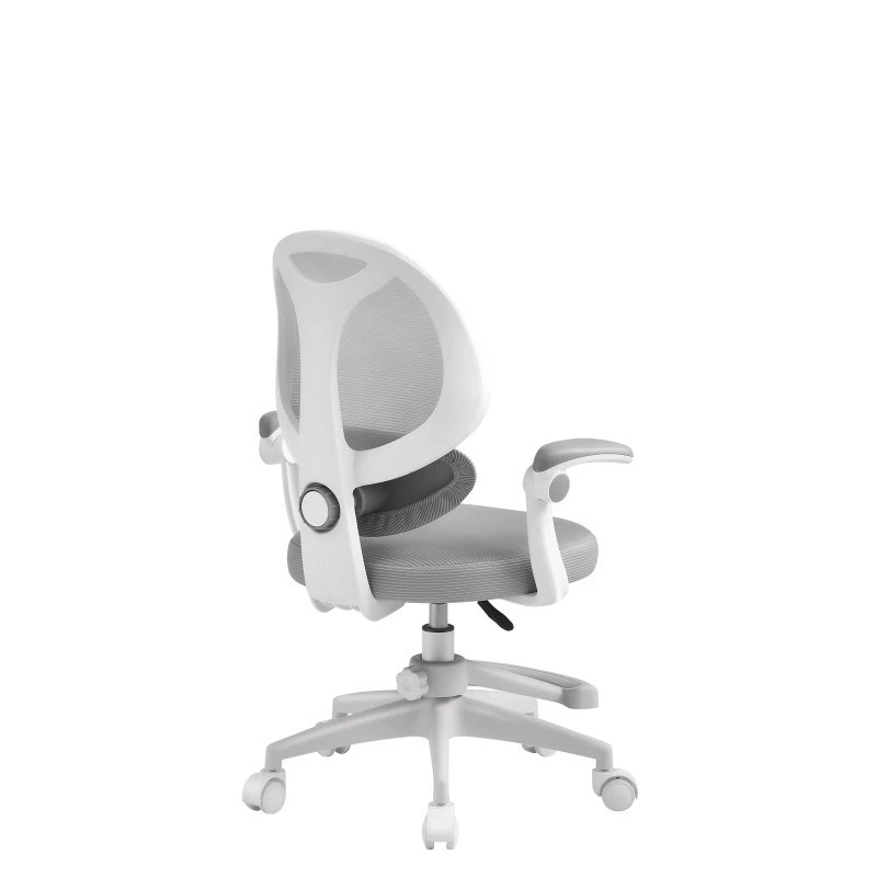 Swivel chair mark adler Junior 4.5 Grey — ergonomic desk chair, adjustable height 40–50 cm, mesh back, caster base, armrests, lumbar support