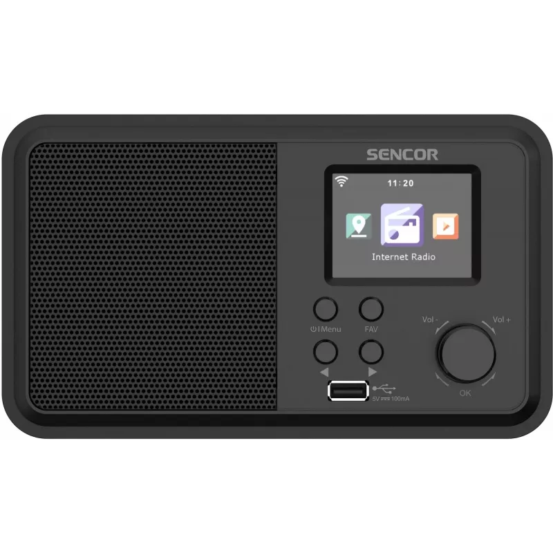 Tabletop radio SENCOR SIR 5100WDB — 4 W, Wi‑Fi, FM