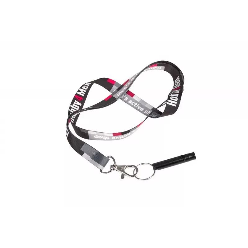 Survival whistle GUARD YC-010-BL aluminium, black, 45 mm length, 8 mm diameter