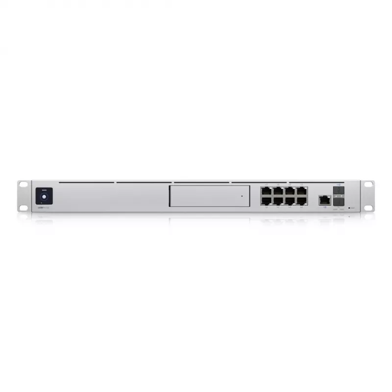 Gateway UBIQUITI Dream Machine Special Edition — rack 1U, 8x RJ-45 LAN, PoE, 1.7 GHz CPU, 4 GB DDR4, 16 GB flash, 3.3 cm touchscreen