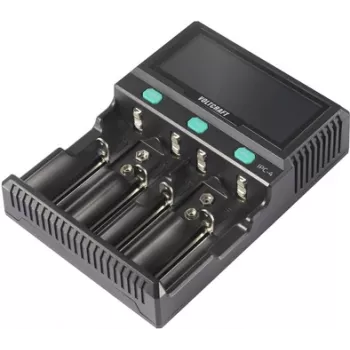 VOLTCRAFT IPC-4 Rundzellen-Charger LiIon, LiFePO, NiMH, NiCd, LiFePO4 A, Mignon (AA), Micro (AAA), Mini (AAAA), Baby (C), Sub-C, Mono (D), 32650, 26650, (VC-14297085)