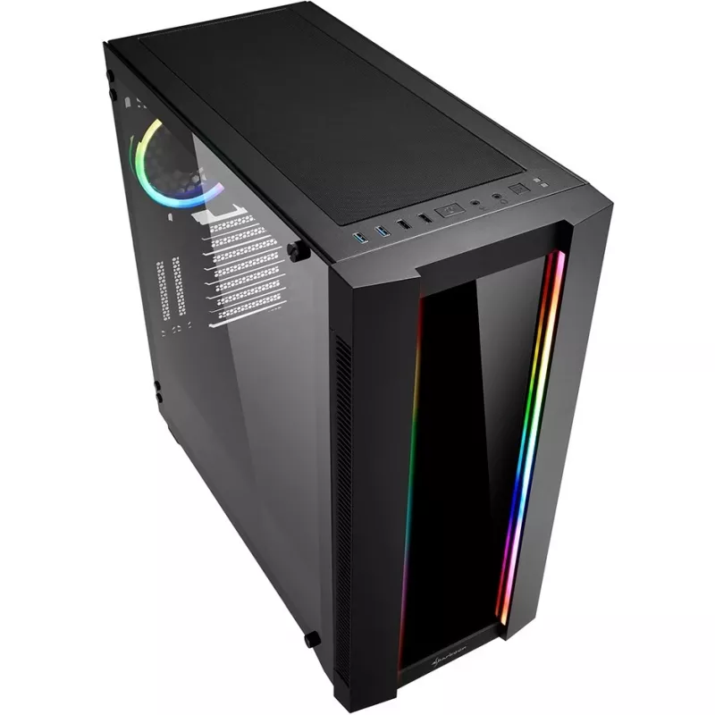 PC Case Sharkoon ELITE SHARK CA200G Midi Tower Black