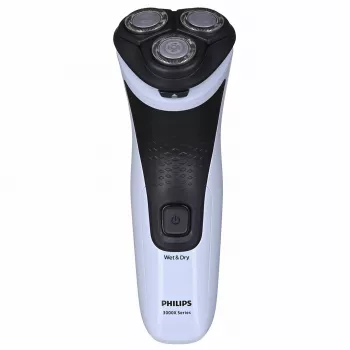 Electric rotary shaver Philips 3000X Series X3003/00 — 3-head, Wet & Dry, NiMH battery, 40 min runtime