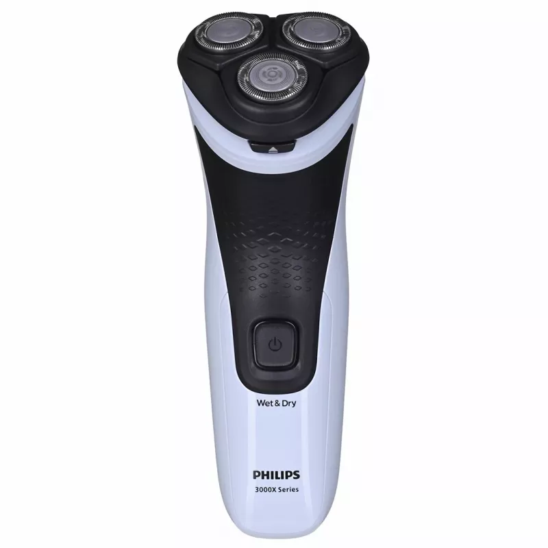 Electric rotary shaver Philips 3000X Series X3003/00 — 3-head, Wet & Dry, NiMH battery, 40 min runtime
