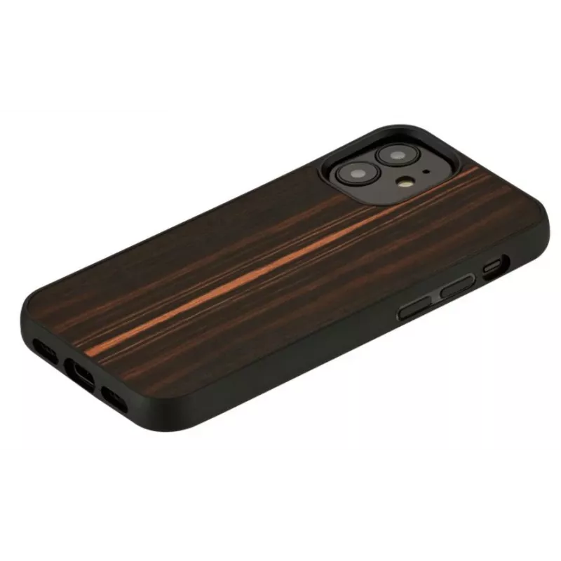 Protective phone case Man and Wood for iPhone 12 mini — ebony black