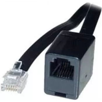 Telephone cable ShiverPeaks BS70226-6/6 6 m Black