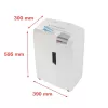 Paper shredder HSM X15, particle-cut P-4, 23 cm working width, 16-sheet capacity, 26 L bin, silver