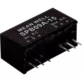 Power adapter/inverter Mean Well SPB09C-12, Input 36–75 V, Output 12 V, 9 W, RoHS, 24 mm depth