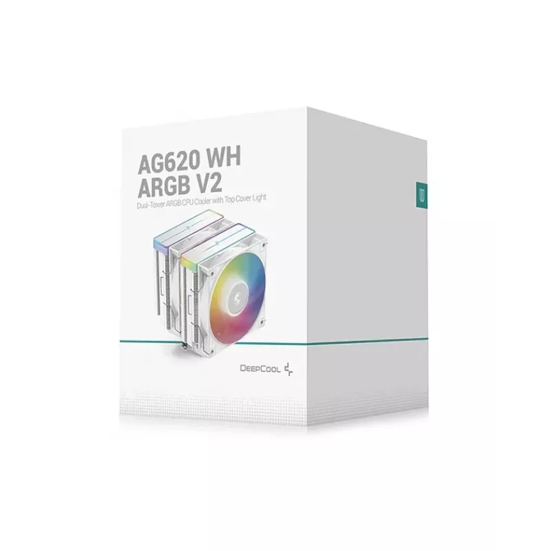 DeepCool AG620 WH ARGB V2 Chipset, Motherboard Air cooler 12 cm White 1 pc(s)