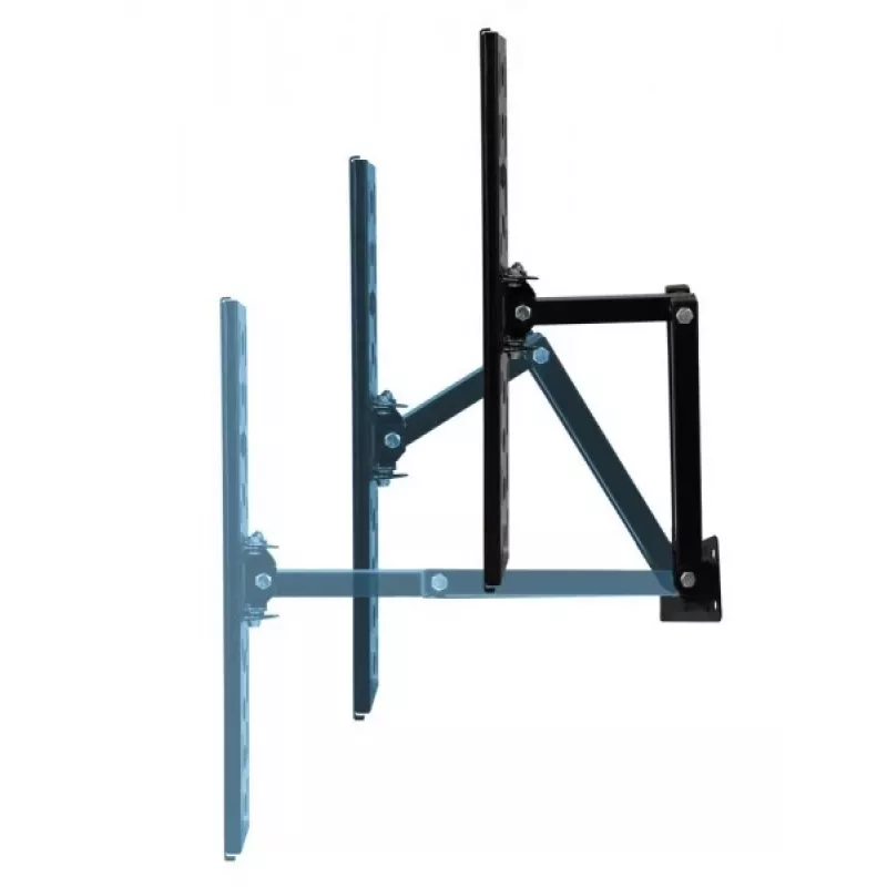 Wall TV mount ESPERANZA ERW016 for 70 inch TVs, black, 45 kg capacity, VESA 75x75–400x400, tilt 15°