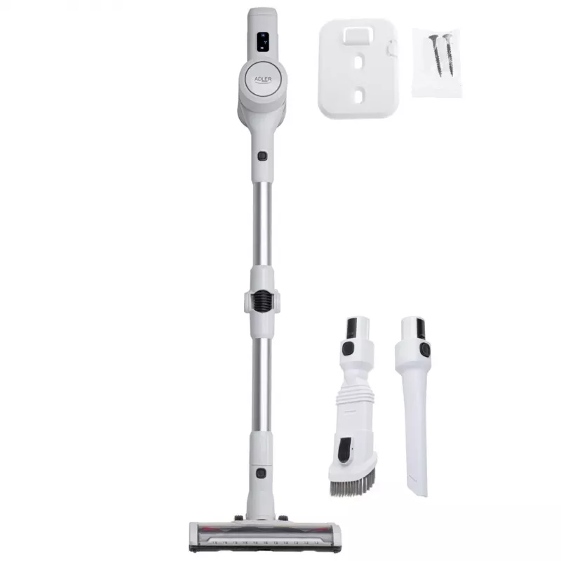 Cordless vacuum cleaner Adler AD 7060 — 350W, 22V battery, up to 35 min runtime, 16000 Pa suction, bagless, white