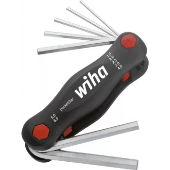 Hex key wrench set Wiha 23037, 7 pieces, L-shaped hex keys
