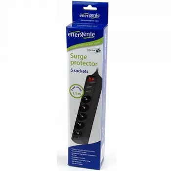 Gembird SPG5-C-5 power extension 1.5 m 5 AC outlet(s) Black
