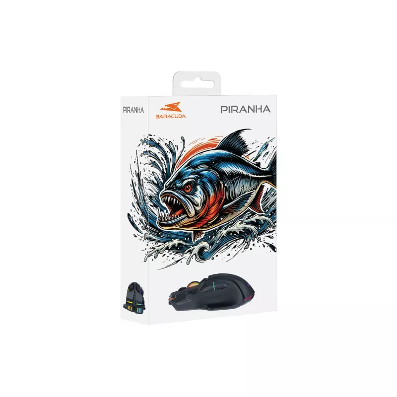 Mouse Baracuda BGM-071 Piranha Black USB