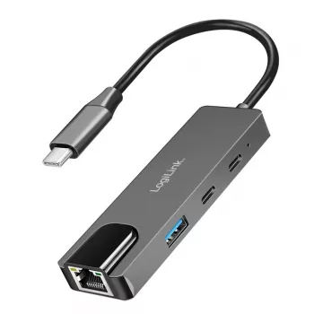 USB3.2 Gen1 hub, 3-port with 2.5G ethernet
