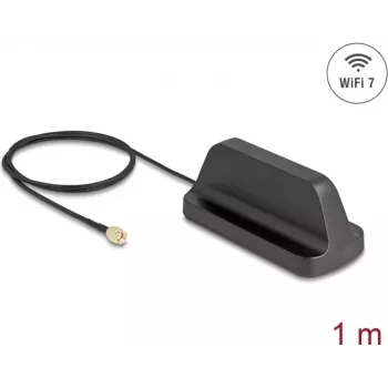 Antenna DELOCK 81453 WiFi 7 RP-SMA connector omnidirectional 2.5–3.6 dBi