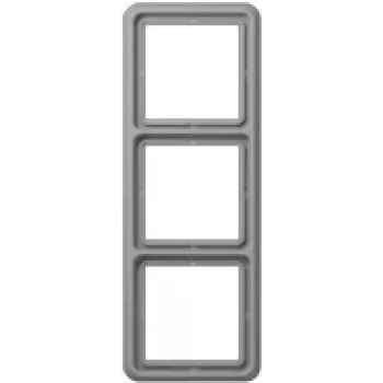 JUNG 3-way Frame Cover Plate Grey CD583GR