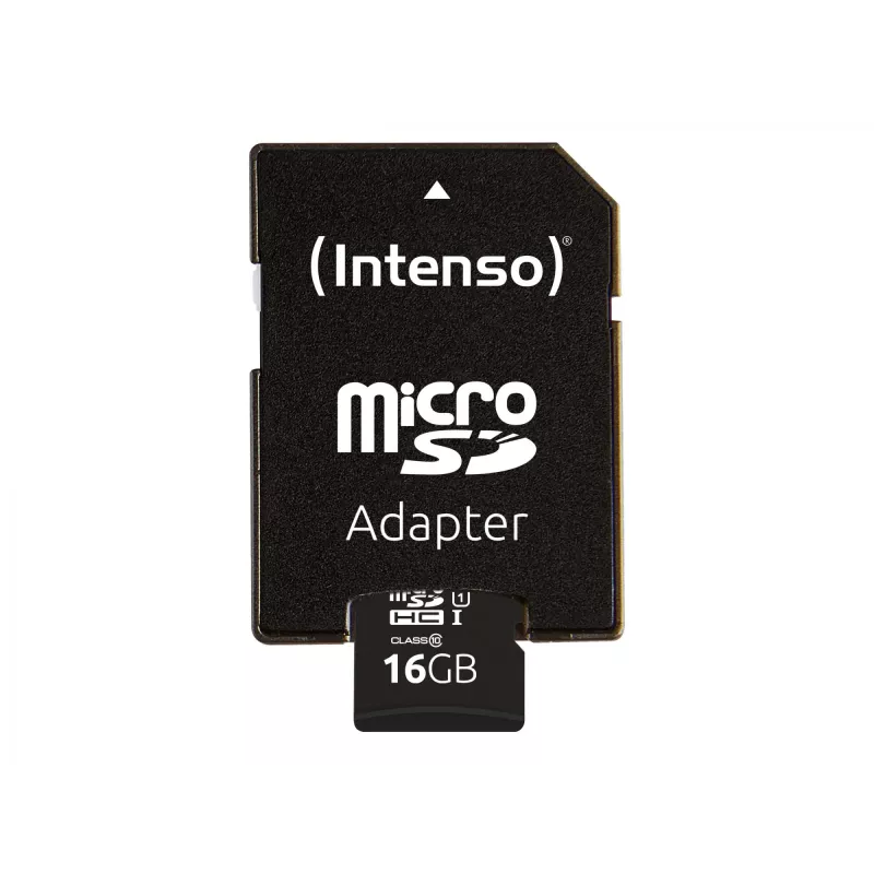 Intenso Performance - Flash Memory Card (microSDHC/SD-Adapter inbegriffen) - 16 GB - UHS-I U1 / Class10 - microSDHC UHS-I