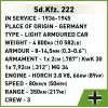 Cobi Blocks Sd.Kfz 222 model kit COBI-2657 — 502 blocks