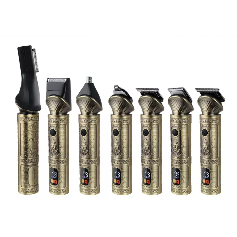 Hair clipper ESPERANZA ADONIS 7-in-1 cordless rechargeable, stainless steel blades, 8 combs, 1–12 mm, 90 min runtime