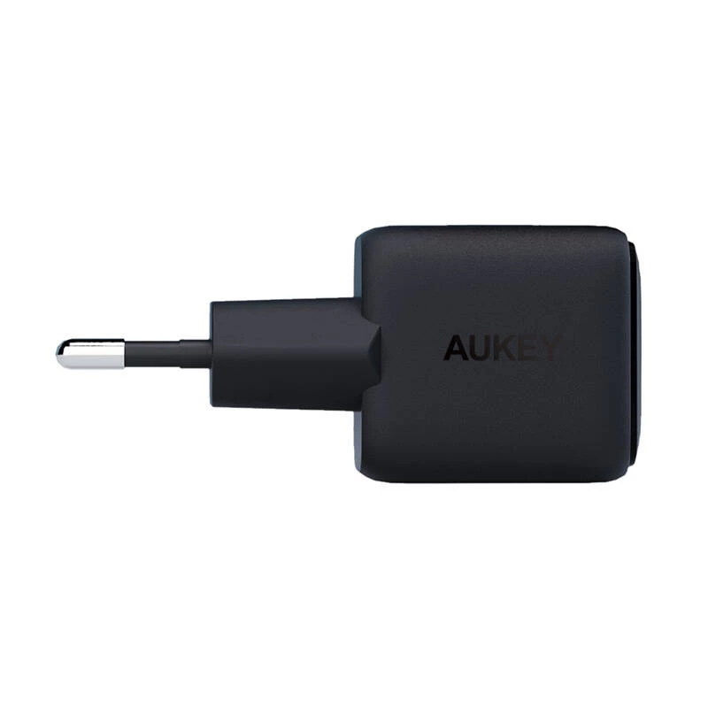 Wall charger Aukey PA-B1L USB-C 30W Black — compact USB‑C PD power adapter