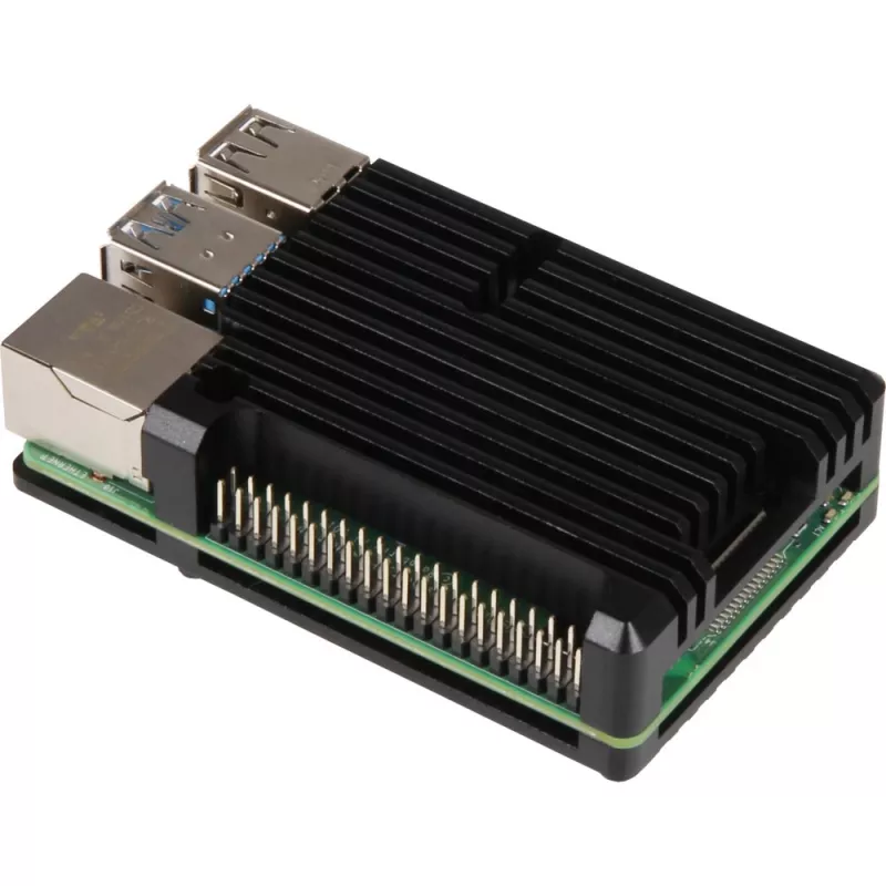 Raspberry Pi RB-ALUCASEP4+07 Black