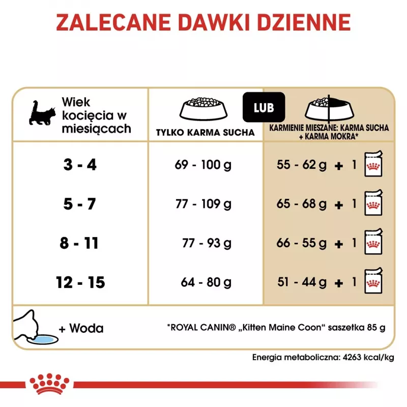 Dry cat food Royal Canin Maine Coon Kitten 2 kg — poultry, protein 36%, fat 23%