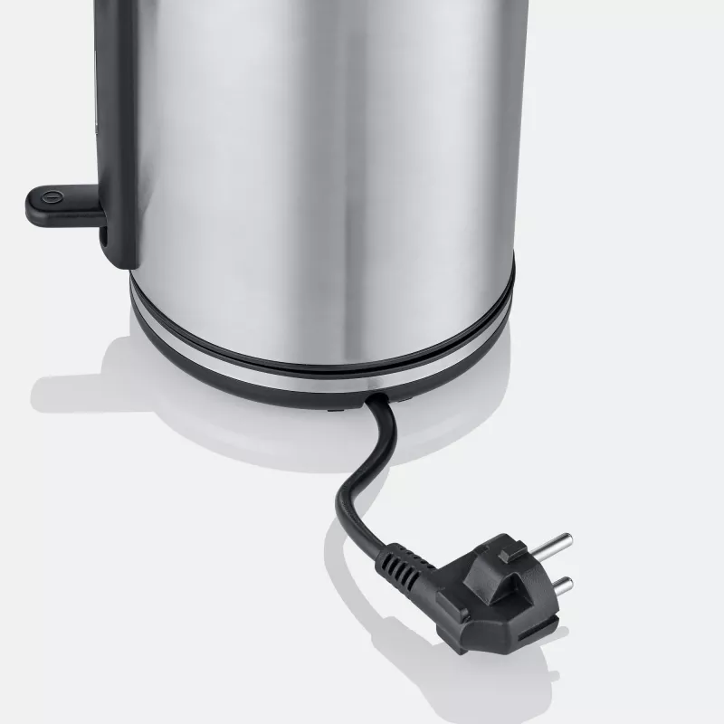 Electric kettle SEVERIN WK 3449 — 1.7 L, 2400 W, stainless steel/plastic, black-silver
