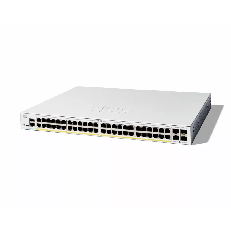 Managed Switch Cisco Catalyst 1200-48P-4X 48 Port GE PoE 4x10GE SFP+