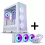 PHANTEKS Eclipse G400A PC-Enclosure + Glacier M25 Gen2 AiO-Liquid Cooling - White