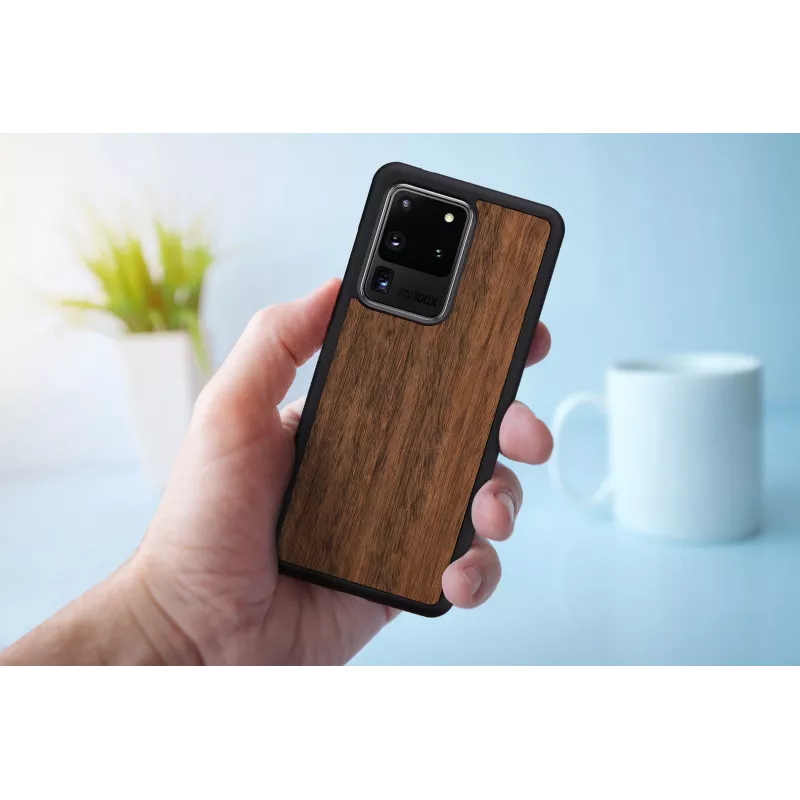 Smartphone protective case Man and Wood for Samsung Galaxy S20 Ultra — Black Koala