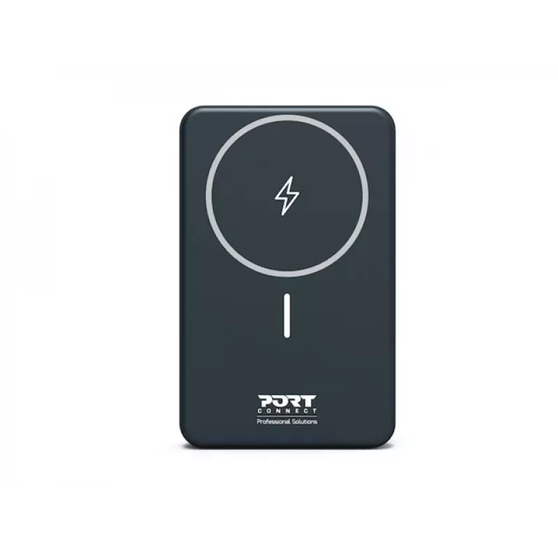 Power Bank Port Designs 907005 10000 mAh Wireless Charging Black