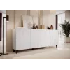 BARI chest of drawers 200x42x82 white matt