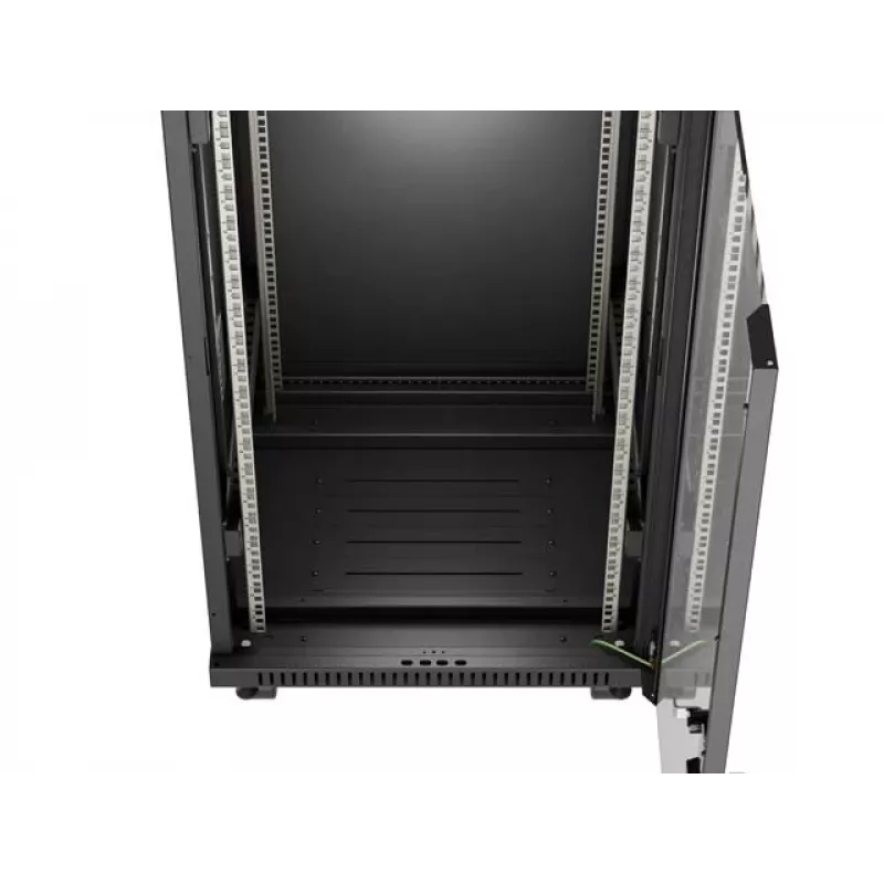 Freestanding rack cabinet LANBERG FF01-6624-12BL 24U 19 inch 600×600 mm, IP20, 1200 kg, black