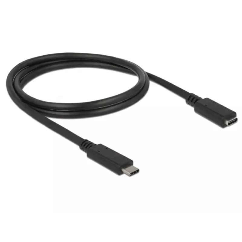 USB Cable DeLOCK 85533 USB 3.2 Gen 1 1m USB C Black