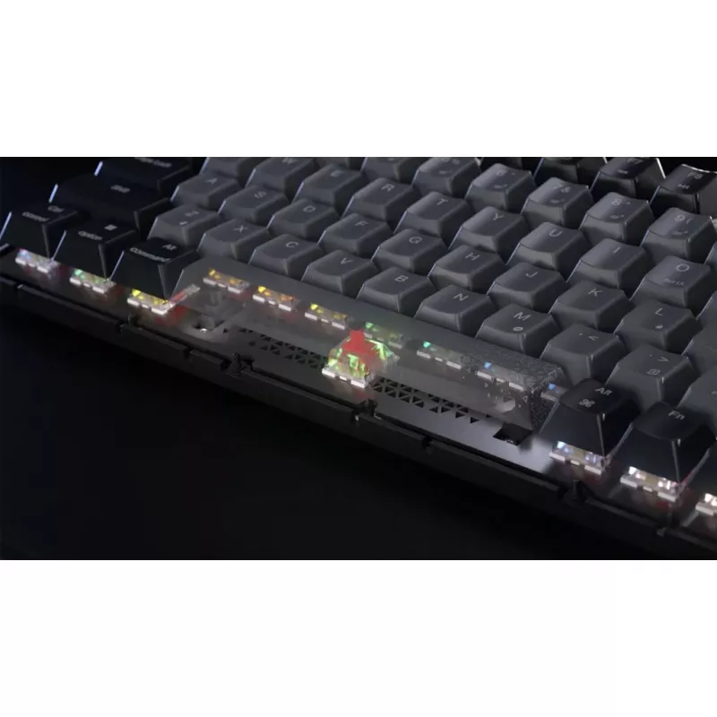 Corsair Gaming K65 Plus Wireless 75% RGB Gaming Keyboard, MLX RED - Black, Grey