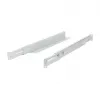 Mounting L‑rail bracket ALLNET adjustable length 502–849 mm light gray, pair