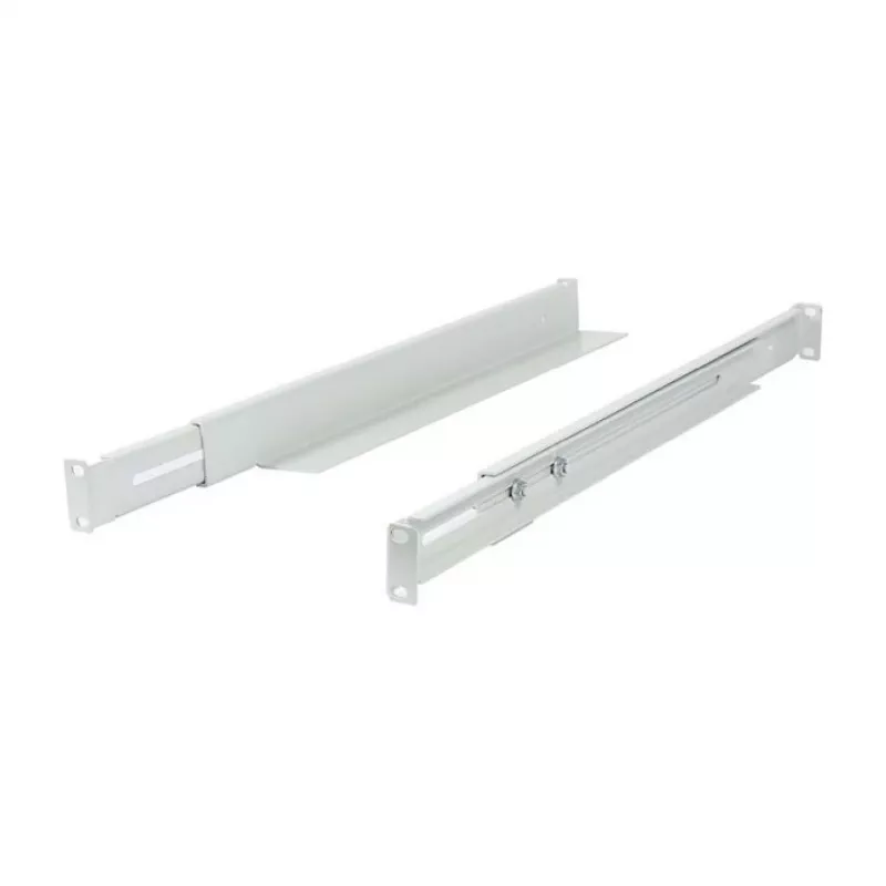 Mounting L‑rail bracket ALLNET adjustable length 502–849 mm light gray, pair