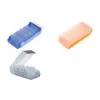 helit Flashcard Box BeeBox, A8, Base: Blue-Translucent Lid: Translucent-White, made from polystyrene, Dual-use lid (H6901030)